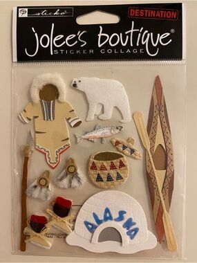 NWT Jolee's Boutique Alaska Inuit Indigenous Scrapbooking Stickers
